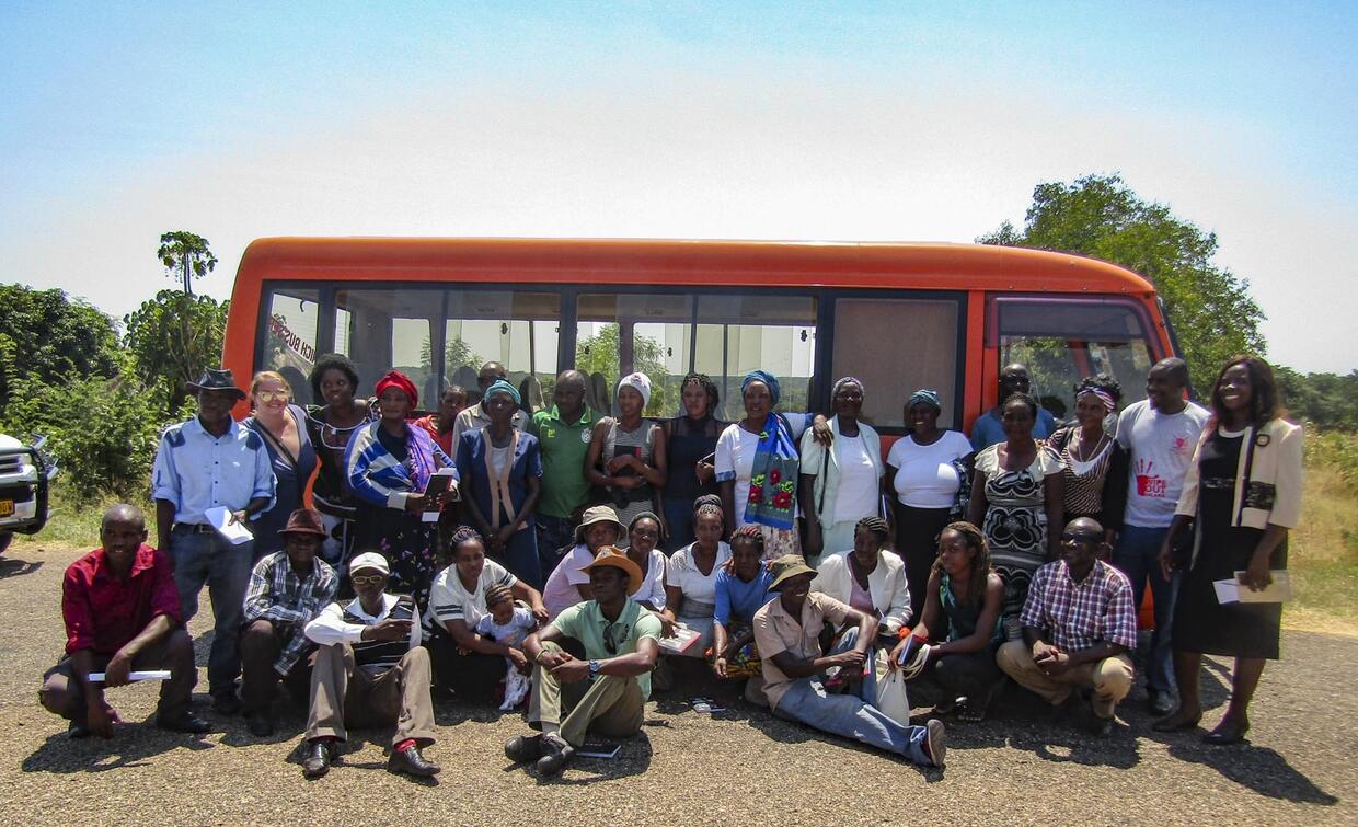 CA farmers and farm instructors in Kale village, Zambia