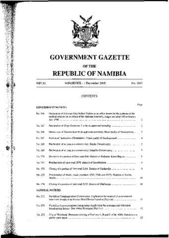 Impalila Conservancy Gazette 2005