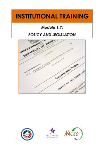 1.07 Policy and Legislation