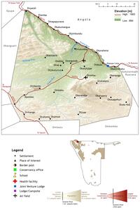 Kunene River Conservancy Profile Map 2019